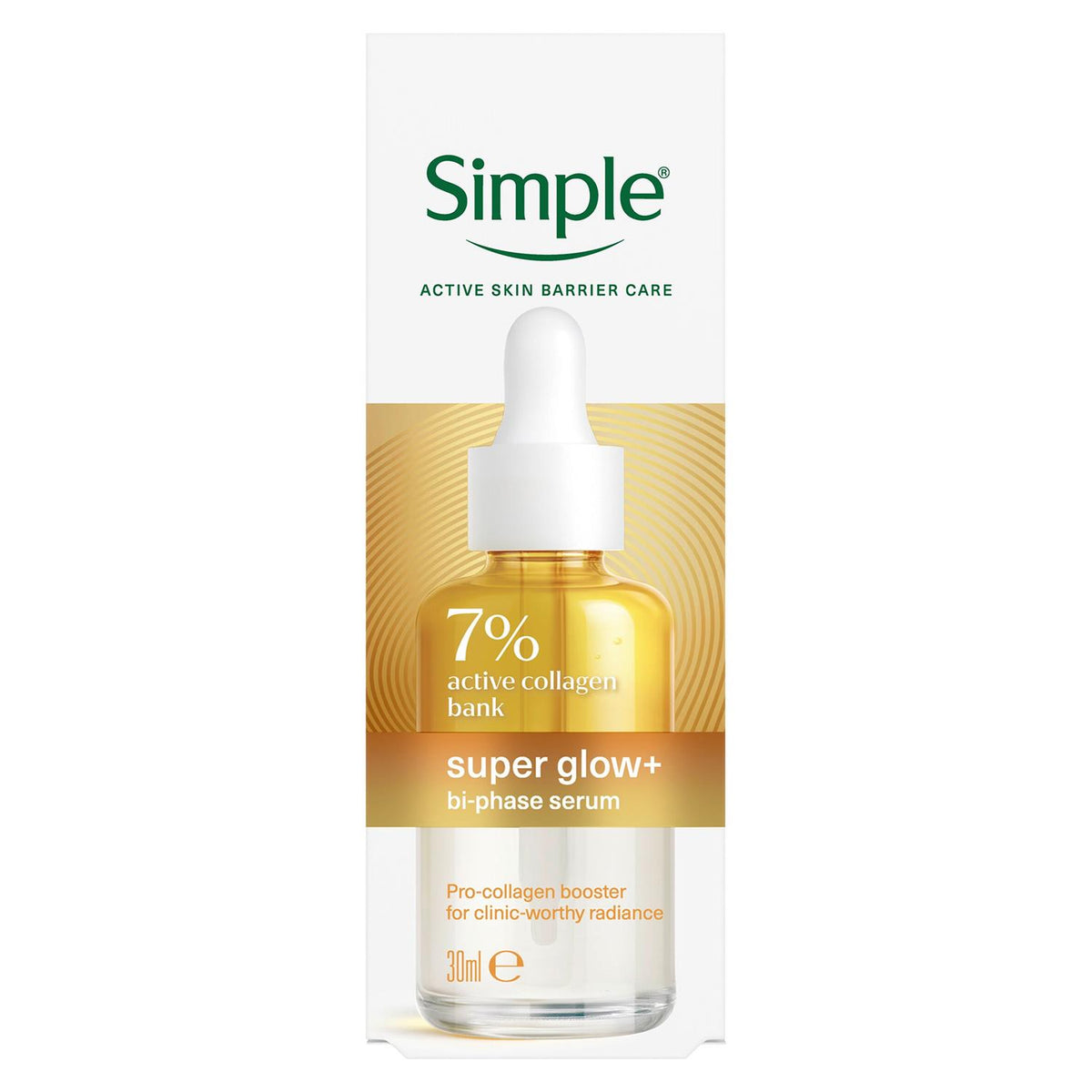 Simple Super Glow+ Bi-phase Serum 30ml 10 Pack Glow Boost