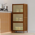 Narrow Bookcase With Doors | 3 Tier