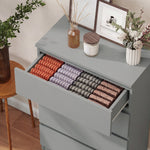 Bedroom Chest Of Drawers, 5 Drawers Dresser, Drawer Unit | Grey