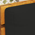 2 Seat Pallet Cushions 20cm Thick Outdoor Seat Pads | Black