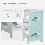 Step Stool Toddler Kitchen Stool With Adjustable Standing Platform | Grey