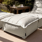 Dolce Indoor Outdoor Pouffe Footstool Bean Bags, Grey