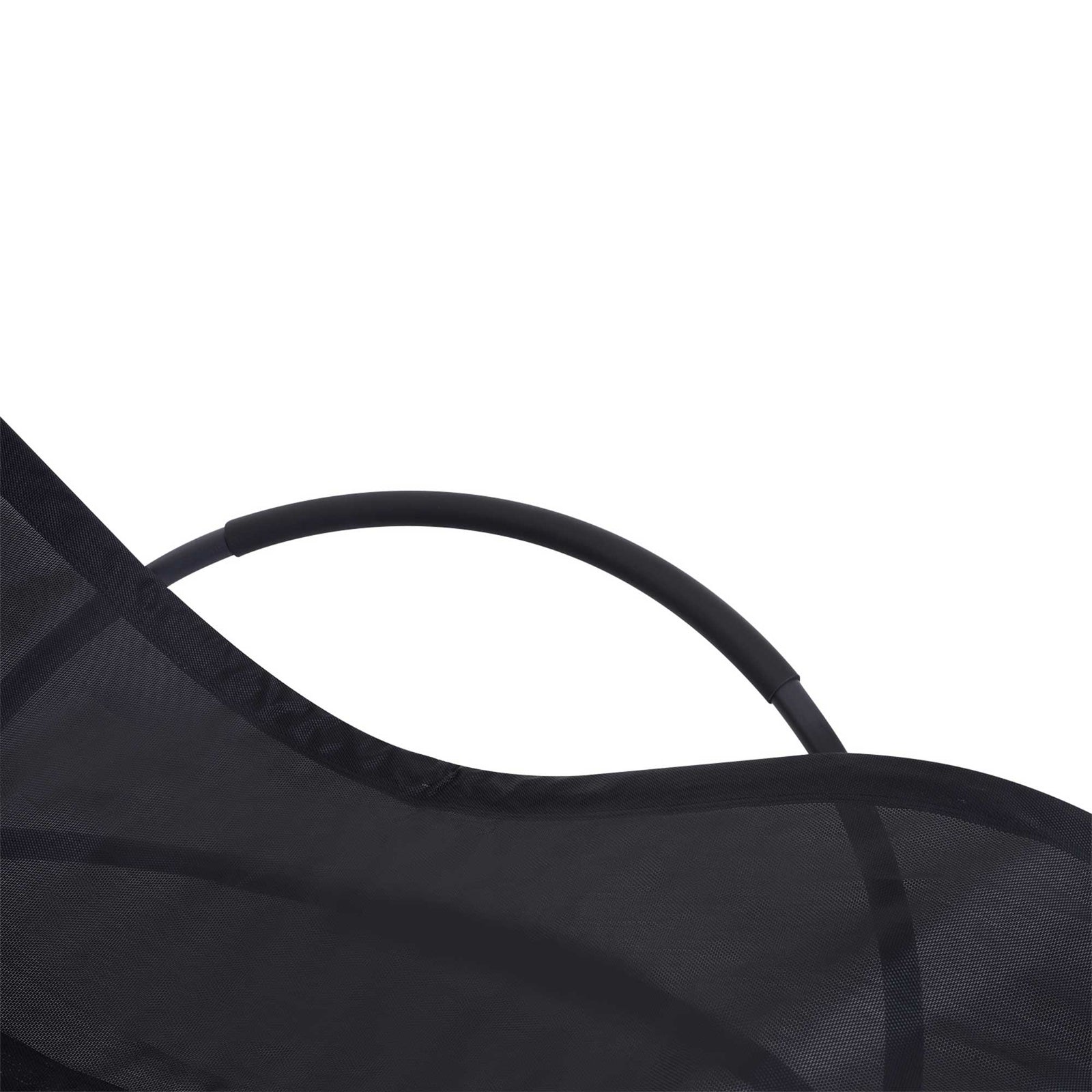Outdoor Orbital Lounger Rock Chair With Pillow | Black