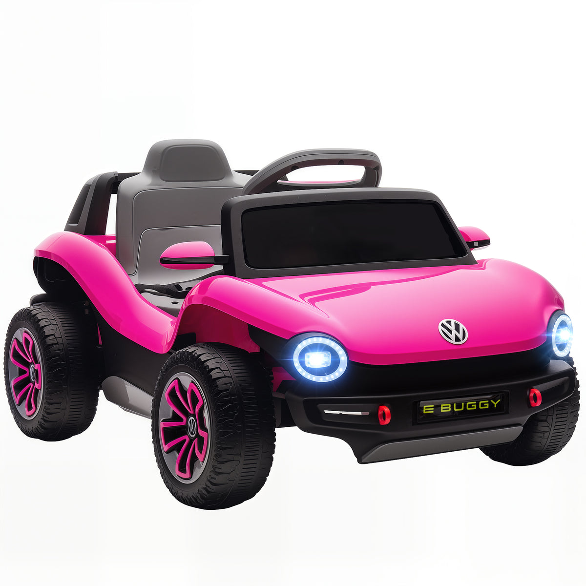 Volkswagen Licensed Kids Electric Car W/ Remote, Suspension | Pink
