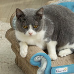 2-in-1 Cardboard Cat Scratching Board With Catnip For Indoor Cats