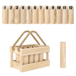 Molkky Wooden Skittles Game With Carrying Box