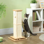 67cm Cat Scratching Post 3 In 1 Cat Scratcher W/ Track Ball Toy