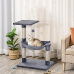 Cat Activity Tree Kitten Play Tower Palace Two-tier Scratching | Gray