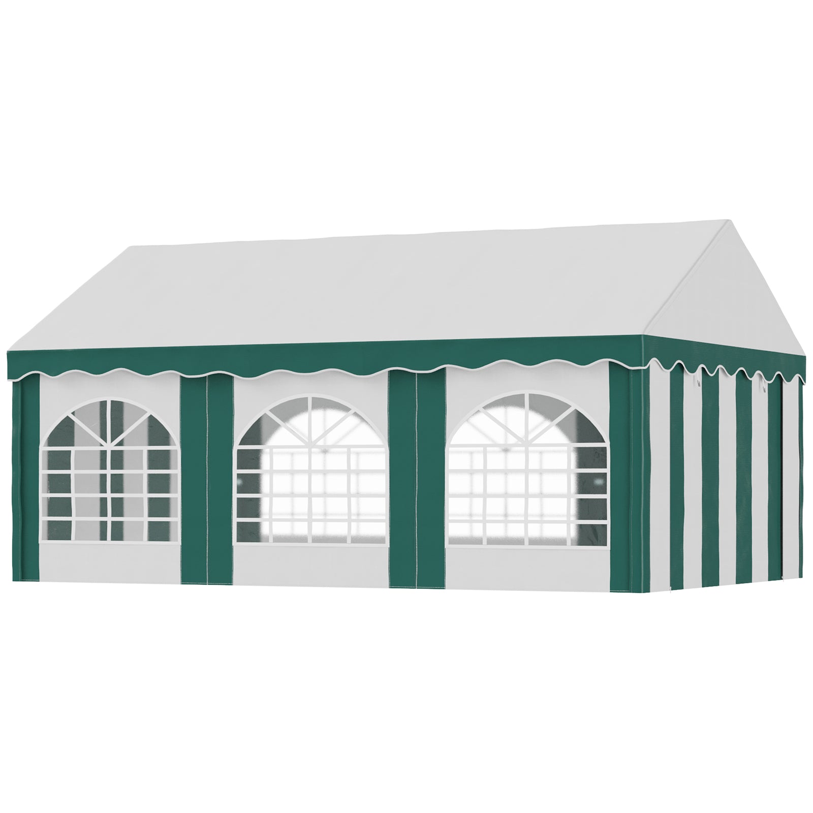 Marquee Gazebo, Party Tent With Sides And Double Doors | Medium | White