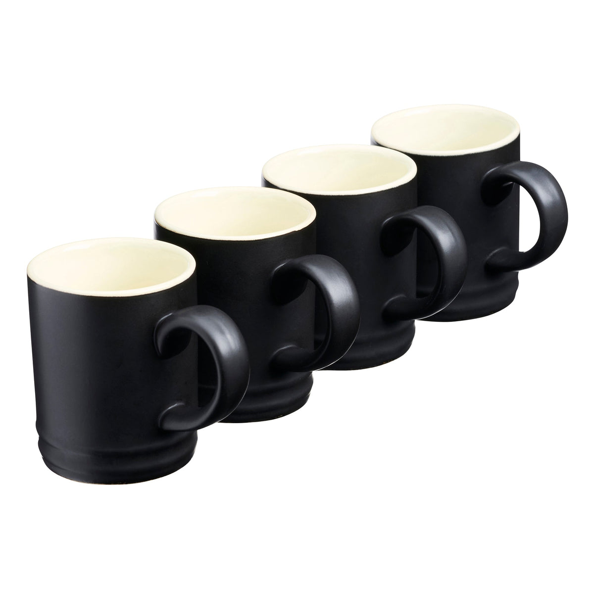 Cooks Professional Stoneware Espresso Coffee Cup Mugs 100ml