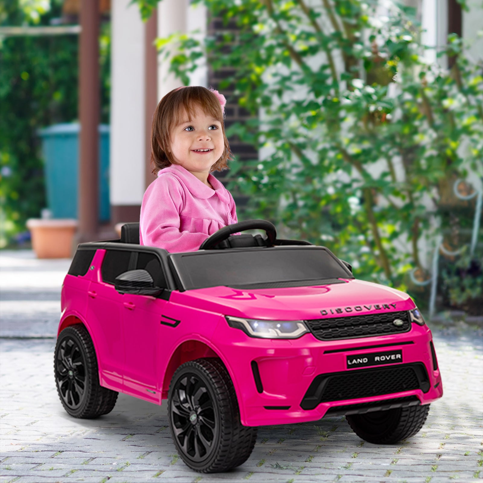 Land Rover Licensed Kids Electric Car W/ Remote Music | Pink