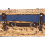Wicker Buff 45cm Picnic Basket | Blue
