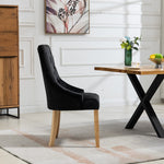 Set Of 2 Ravenna Velvet Dining Chairs | Black