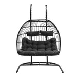 Garden Sanctuary Outdoor Hanging 2-seater Egg Chair