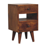 Solid Wood Mini Classic Multi Chestnut Bedside