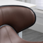 Adjustable Swivel Barstools Counter Set Of 2 | Brown