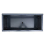 Zinc Galvanized Steel Planter Box With Drainage Hole –rectangle Raised Planter Box Outdoor Balcony Garden Trough Pot | Large | Anthracite Grey
