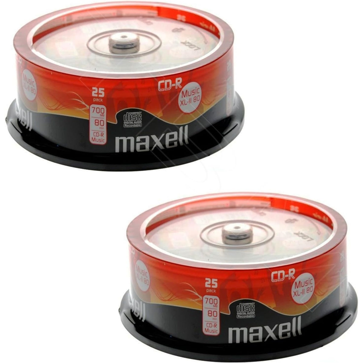 Maxell Cd-r80 Xl-ii Blank Cds For Audio Recorders - Pack Of 50