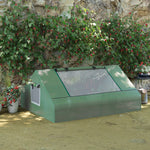 Mini Greenhouse With Zipped Windows 180x140x80cm