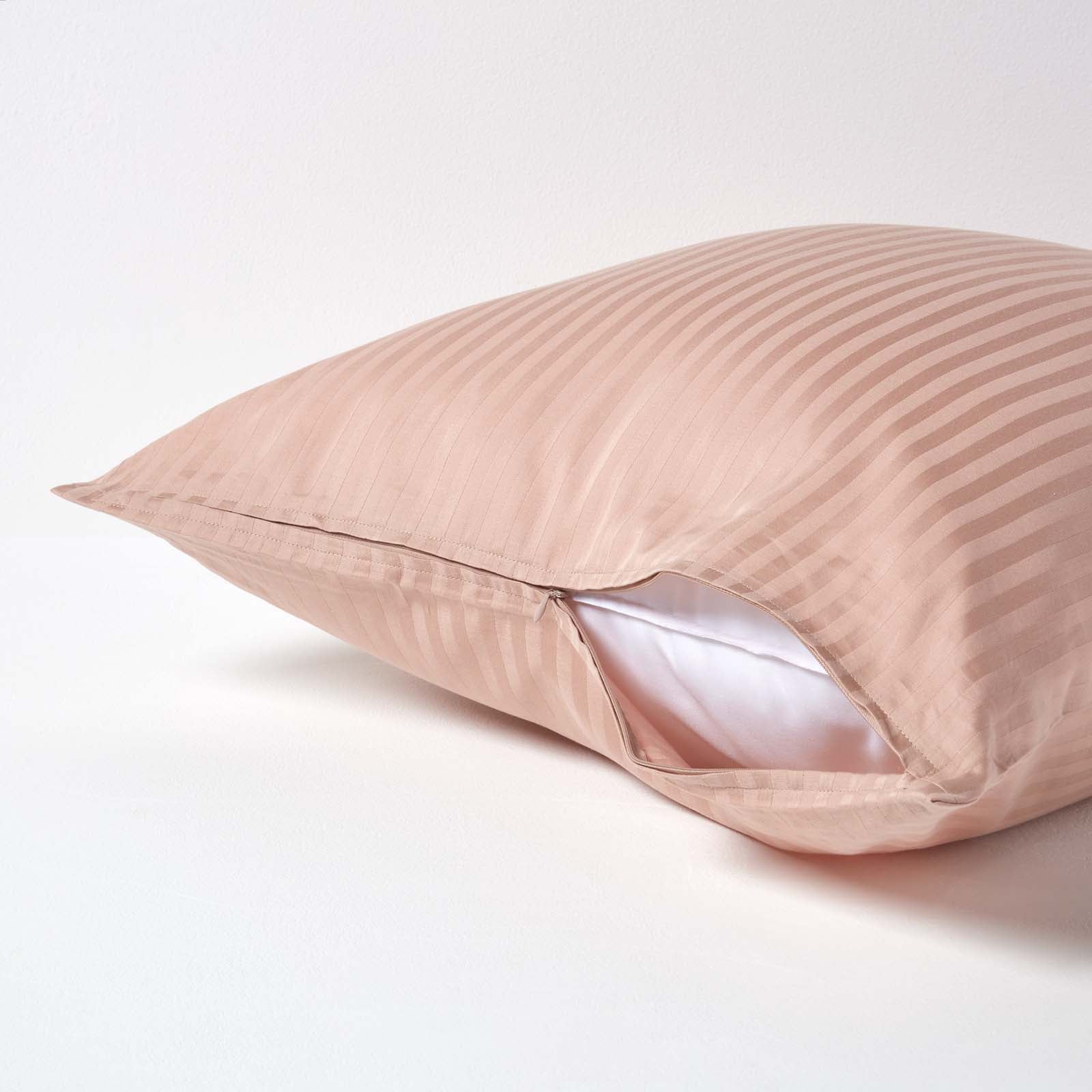 European Size Egyptian Cotton Pillowcase 330 Tc | 60cm x 60cm | Taupe & Beige