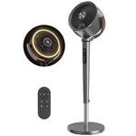 20db Silent Standing Fan, Oscillating Fan With 12 Speeds | Grey