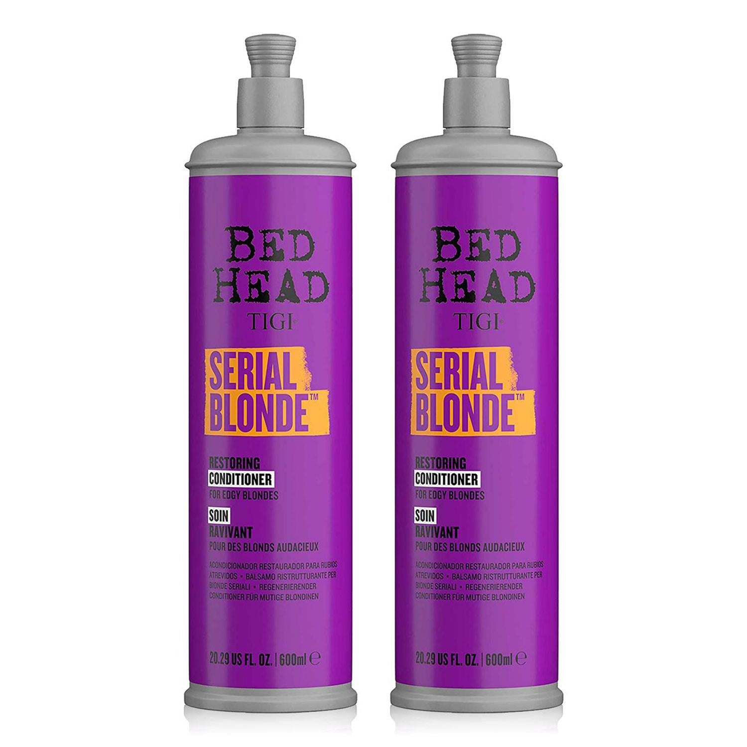Serial Blonde Conditioner For Damaged Blonde Hair, 600ml, 2pk
