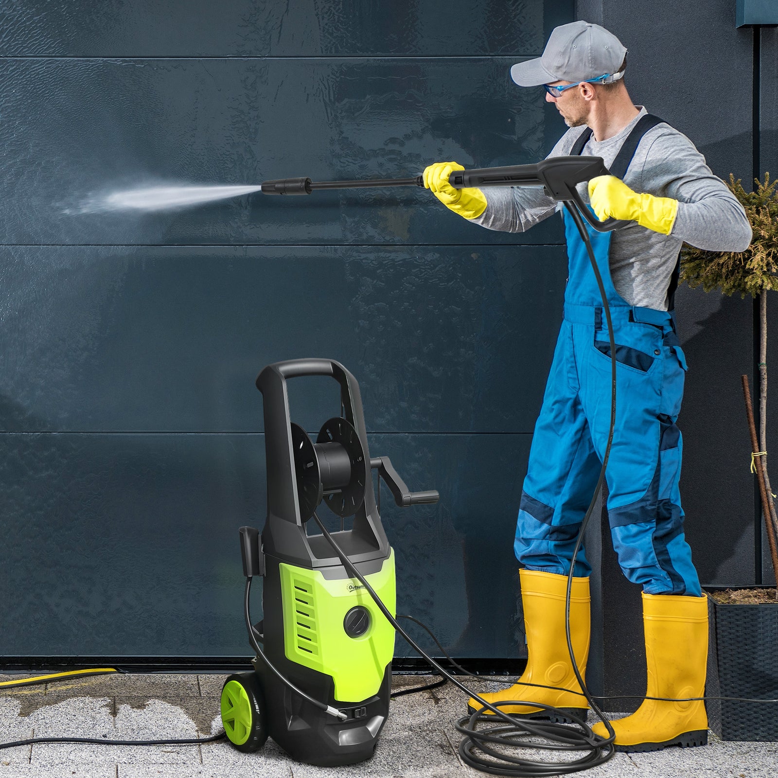 200w Pressure Washer, 170 Bar, 6m Hose