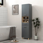 Bathroom Storage Unit With Open Shelves And Drawer
