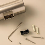 Toilet Brush & Holder 6,2cm, Gold Anti-corrosion, Architect S+ Collection