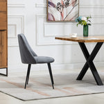 Set Of 2 Morandi Velvet Dining Chairs | Gray