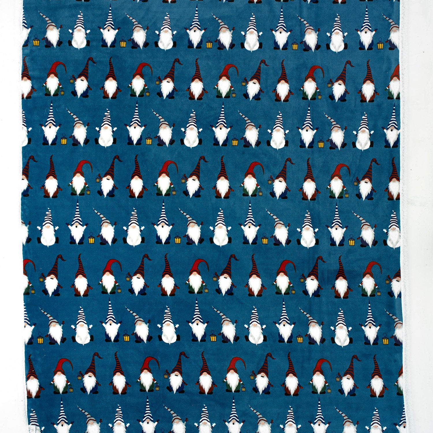 Hey Ho Blue Cuddly Sherpa Fleece Throw | 140cm x 180cm | Blue