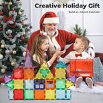 60pc Magnetic Building Blocks Set Stem Educational Toys For Kids Gifts | Multi Colour