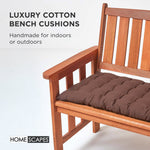 Outdoor Bench Cushion For 2 & 3 Seater Garden Seat Pad For Furniture, Kitchen, Dining & Indoor Use | 2 | Chocolate
