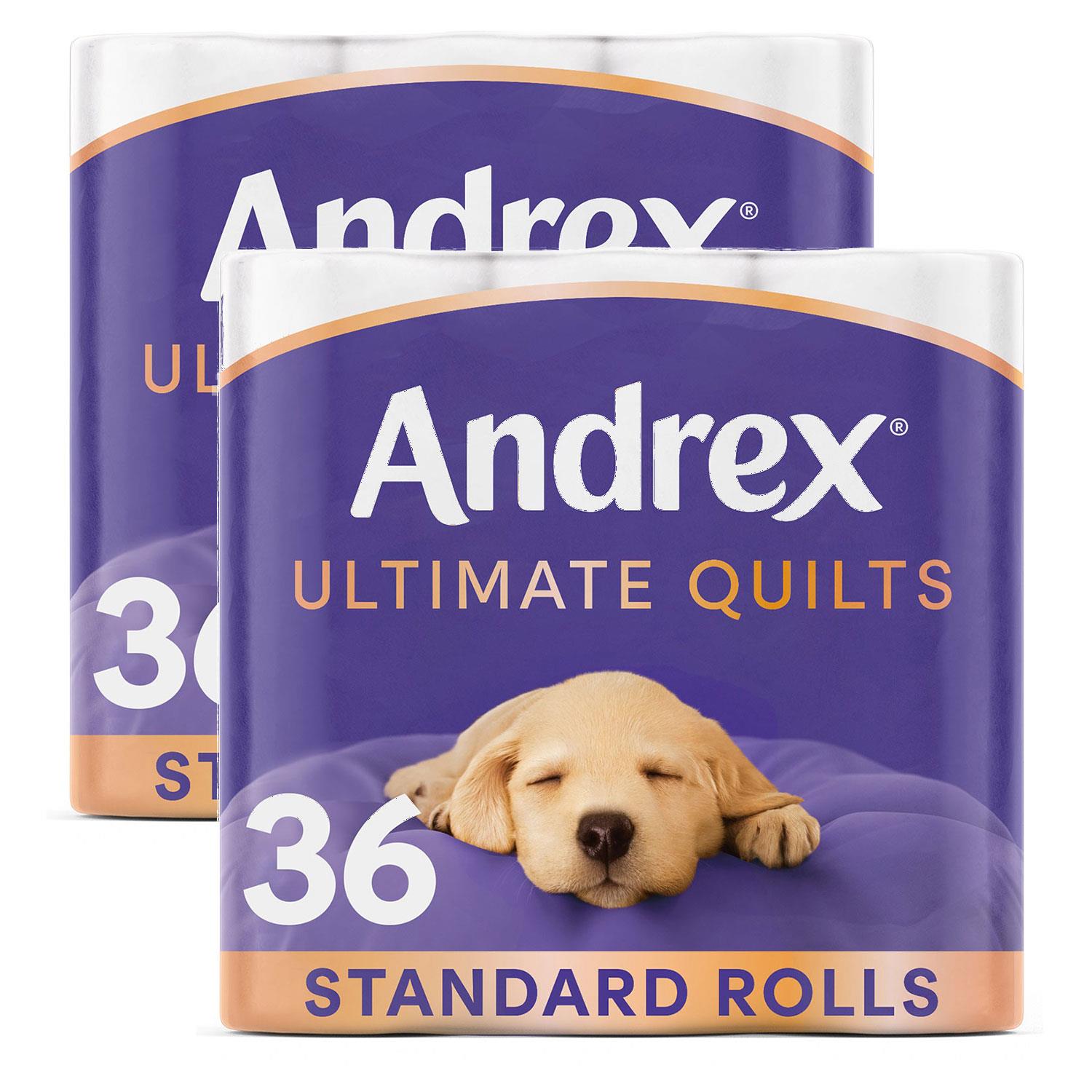 Toilet Rolls X72 Supreme Quilts Fragrance-free 3 Ply Toilet Paper, 2Pk | Set-of-2