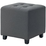 Small Footstool Square Ottoman With Padded Seat