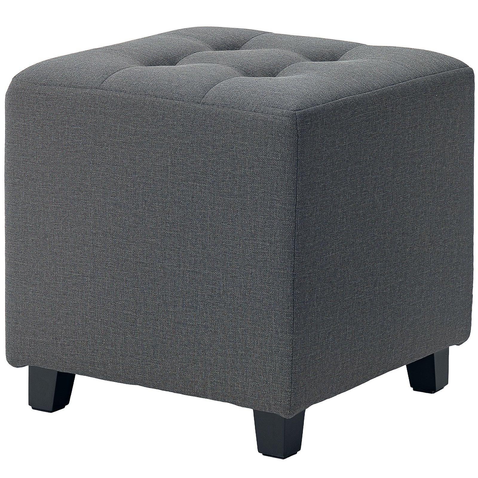 Small Footstool Square Ottoman With Padded Seat