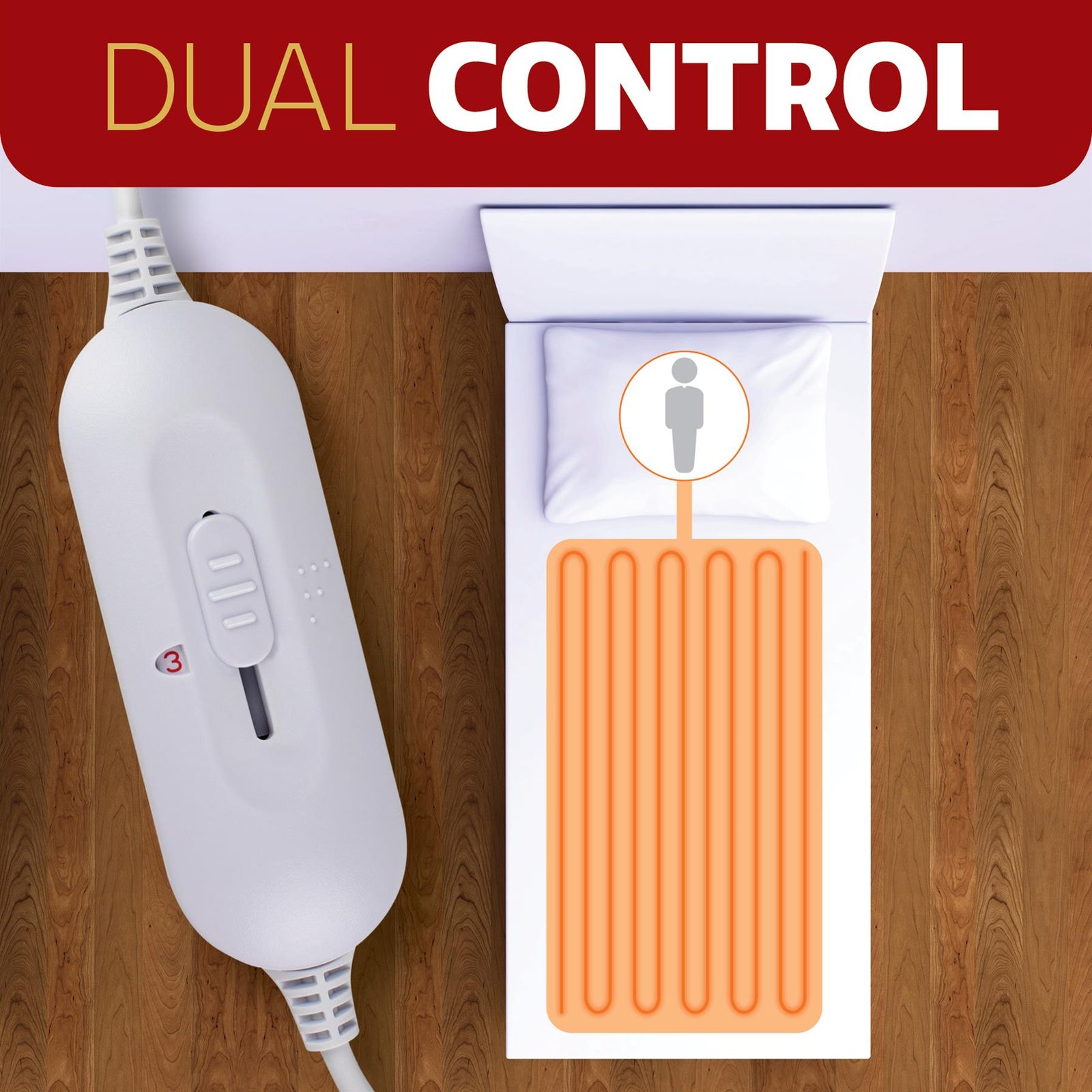 Deluxe Electric Blanket Fully Fitted Polar Fleece Heated Bed Underblanket 3 Heat Settings | Single | White