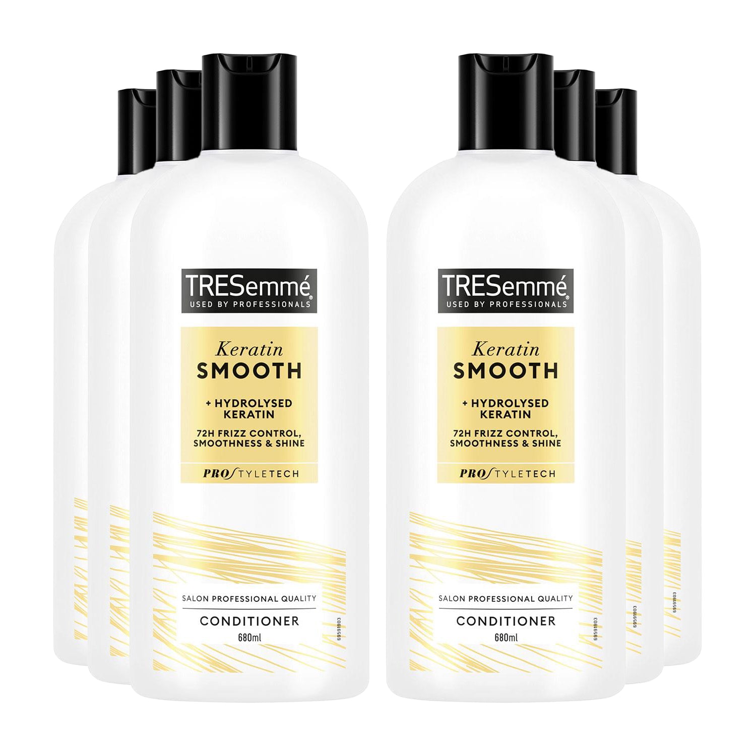 Conditioner Keratin Smooth For 72h Frizz Control And  Shine, 6x 680ml
