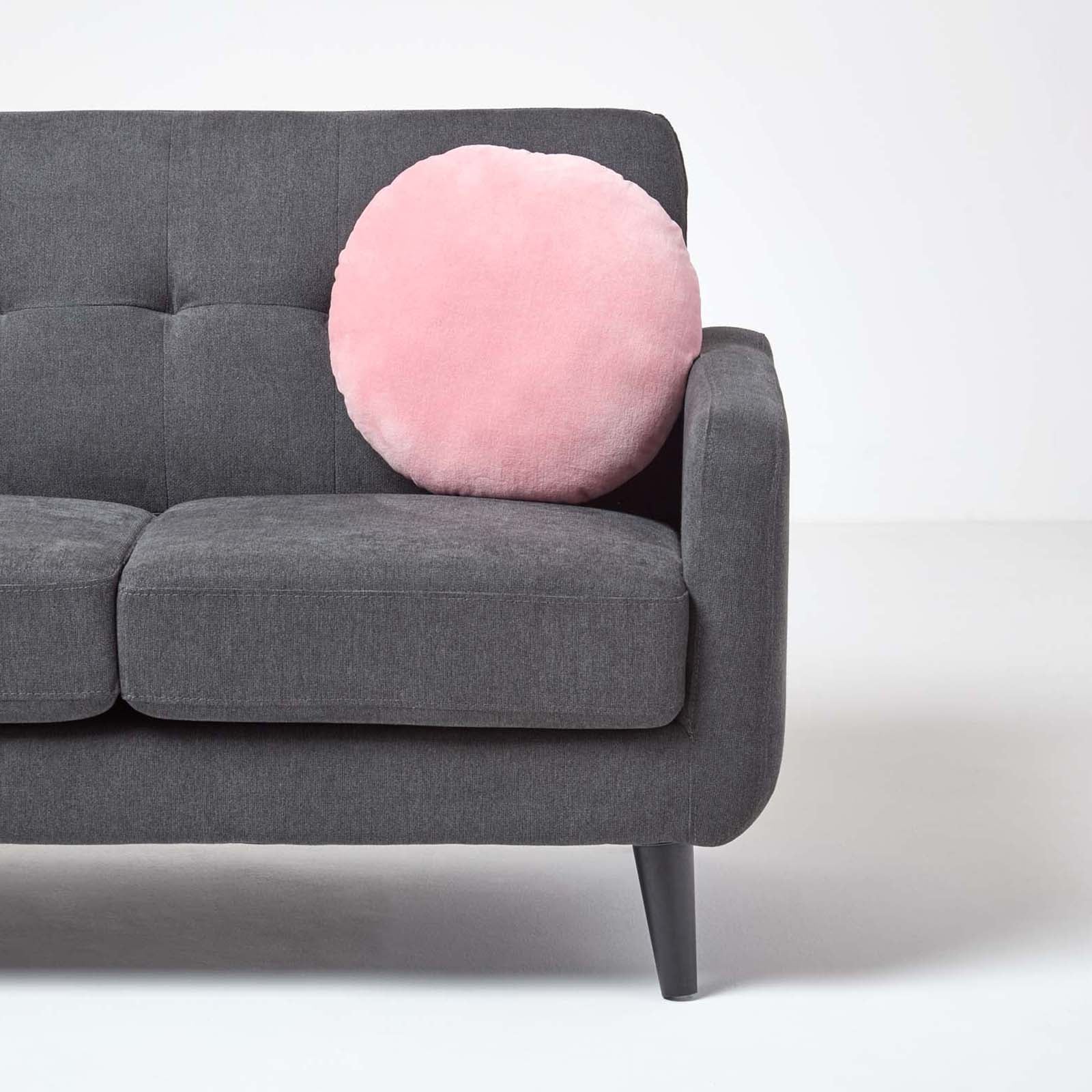 Luxury Velvet Round Cushion | 40cm x 40cm | Pink