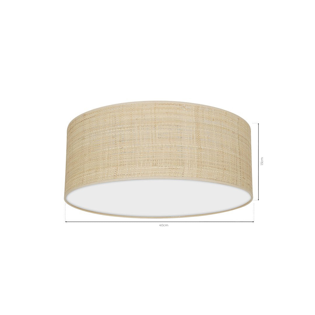 Ceiling Lamp Marshall Rattan 2xe27 40cm
