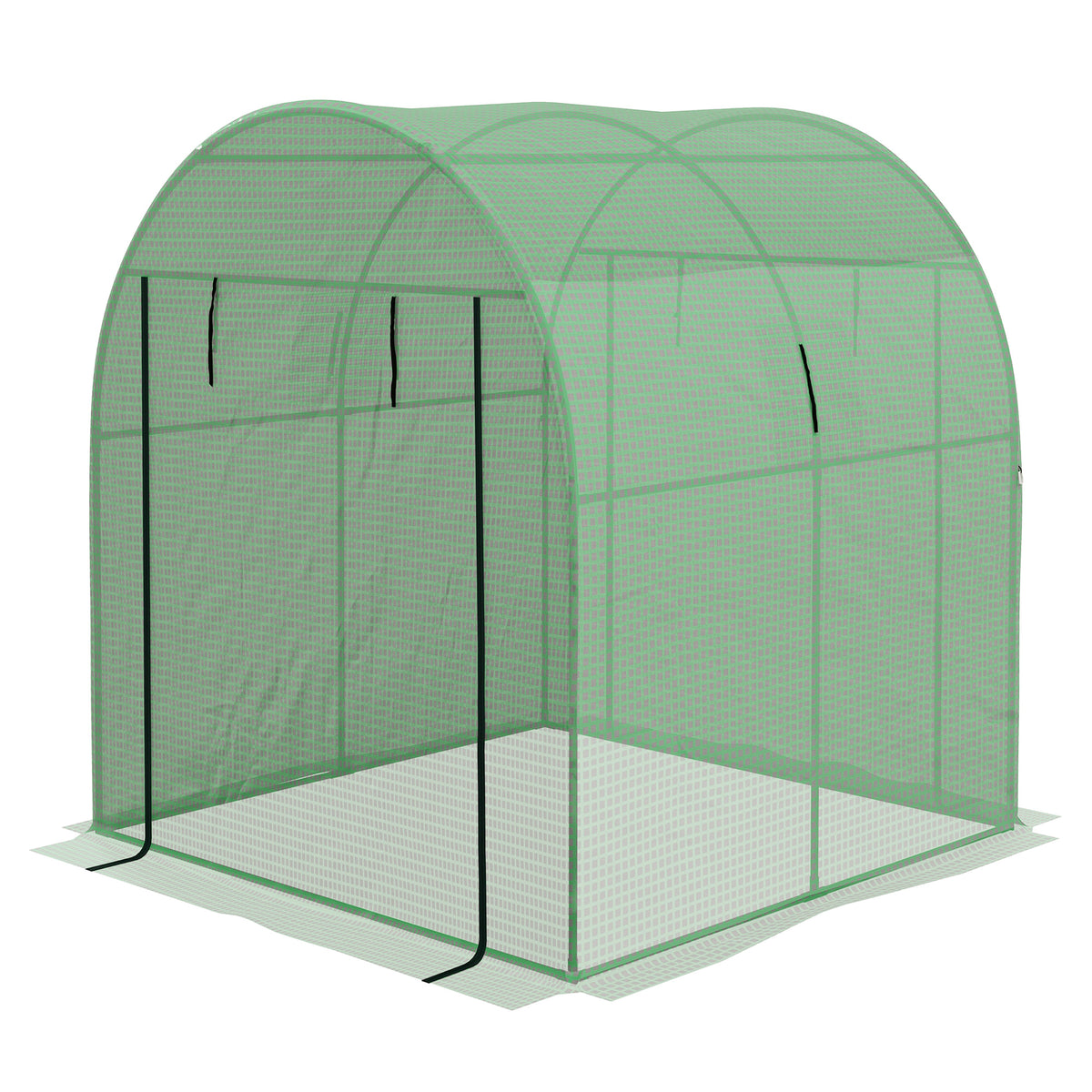 Polytunnel Greenhouse Uv-resistant Pe Cover 1.8x1.8x2m