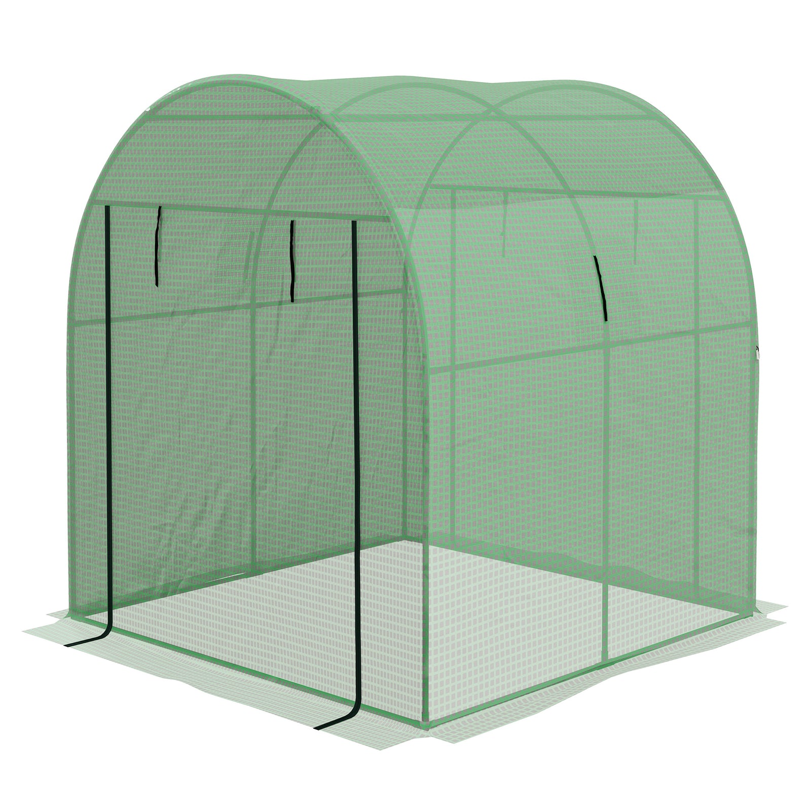 Polytunnel Greenhouse Uv-resistant Pe Cover 1.8x1.8x2m