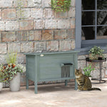 Outdoor Feral Cat House Insulated W/ Openable Roof | Charcoal Gray