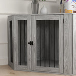 Dog Crate W/ Cushion, Door - Large Dogs | Gray