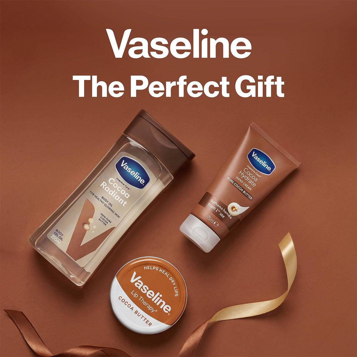 Cocoa Treats Trio Gift Set: Oil, Cream & Lip Balm | Set of 3