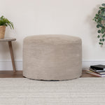 Frankie Cord Bean Bag Pouffe | Beige