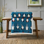 Hey Ho Blue Cuddly Sherpa Fleece Throw | 140cm x 180cm | Blue
