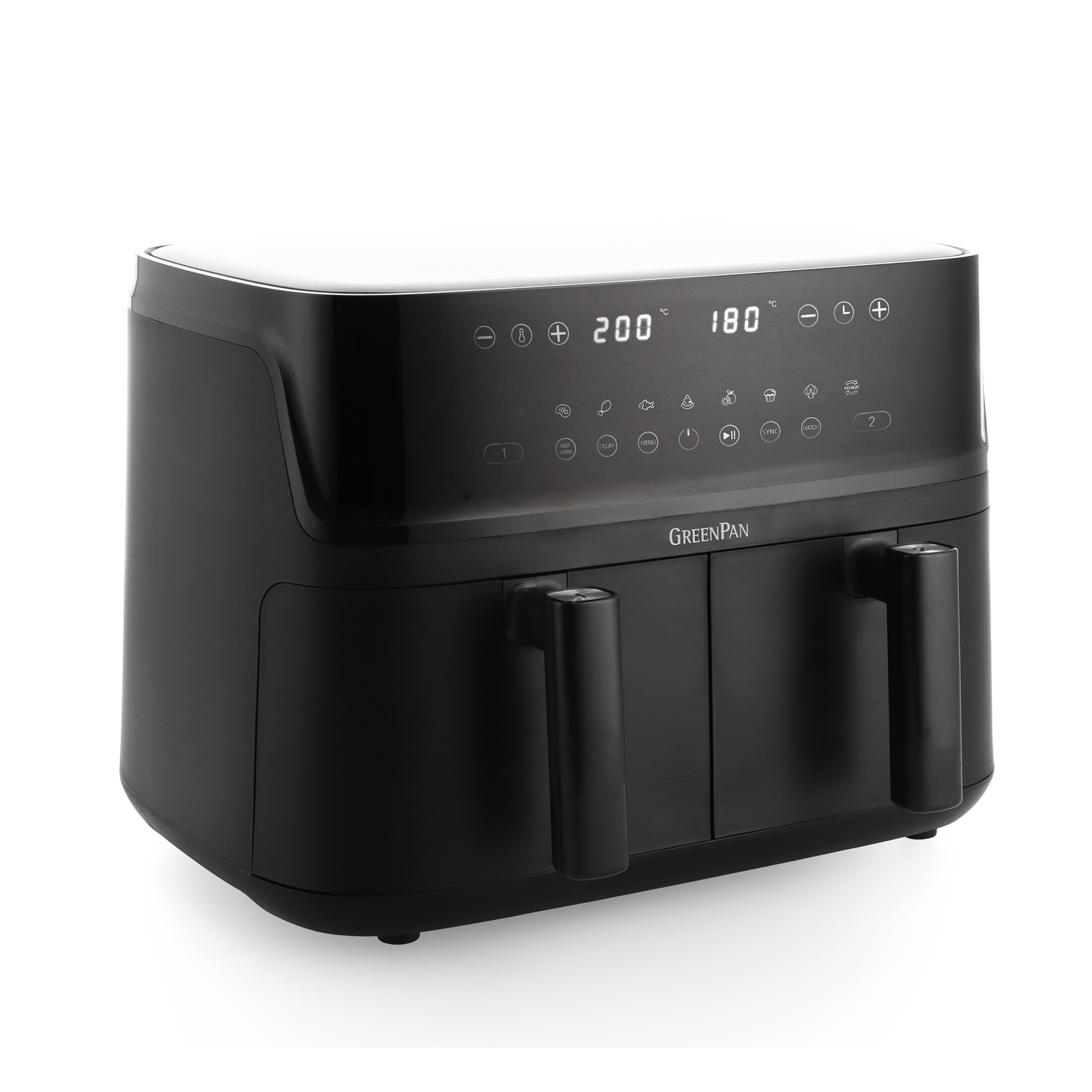 Switch Dual Air Fryer With Extra Large 10l Capacity, Pfas-free Drawer | Black