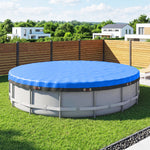 10 Ft Round Swimming Pool Cover With Secure Rope, Tightener