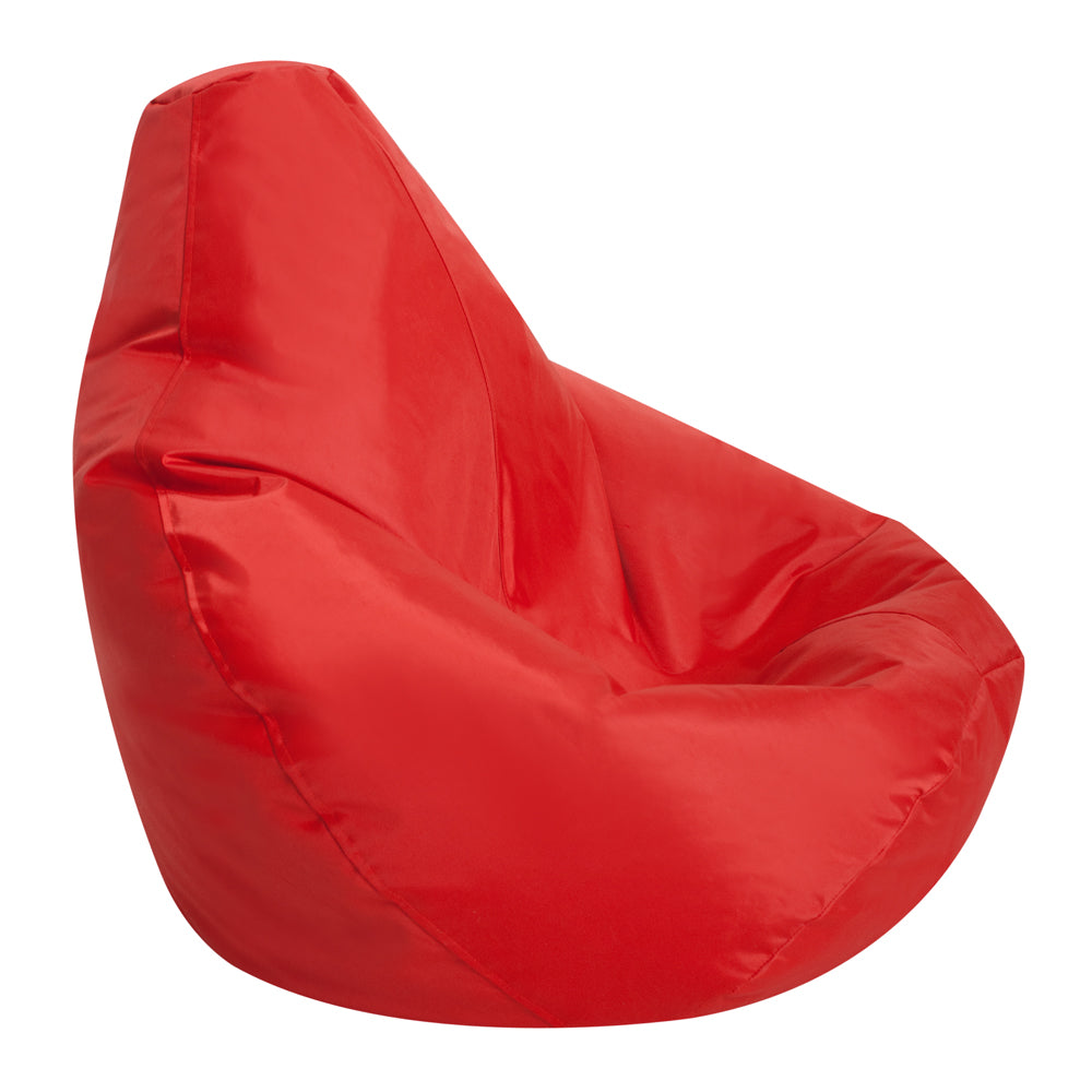 Kids High Back Bean Bag Chair | Red